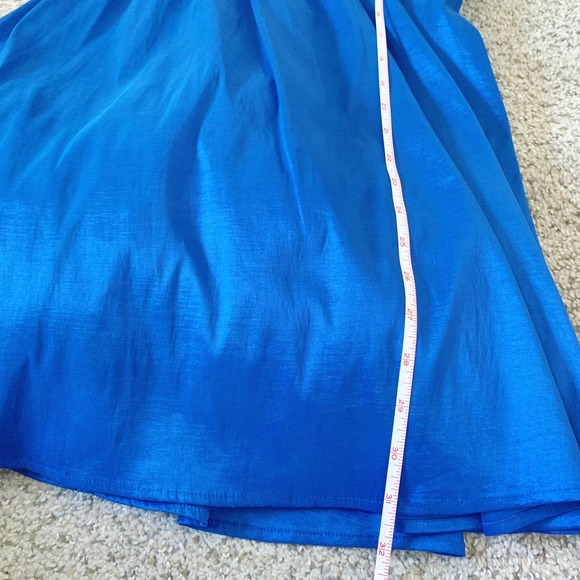 Calvin Klein | Blue Strapless Sweatheart Dress Size 12 - Picture 10 of 10